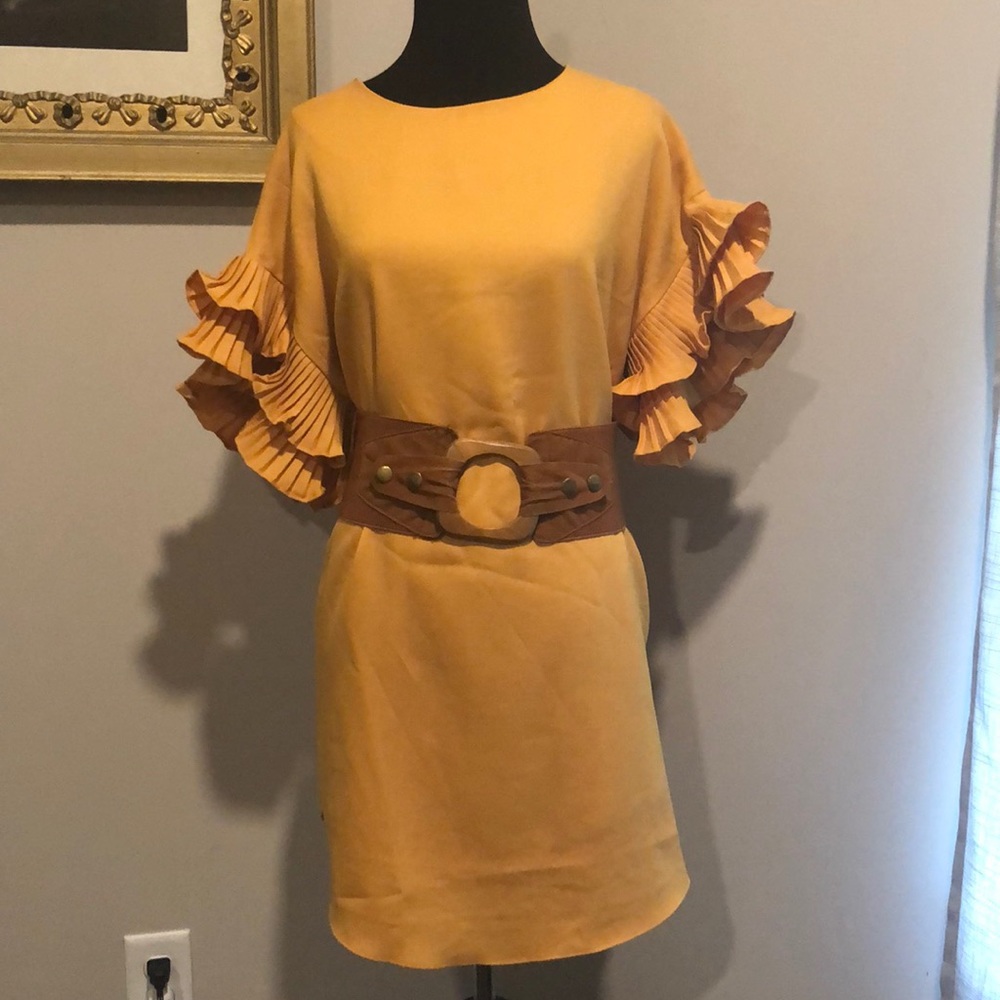 Beautiful mustard dress!